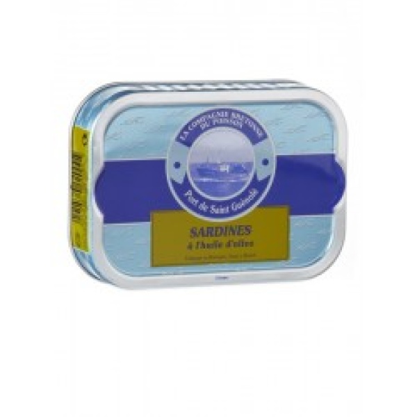 SARDINES ENTIÈRES HUILE D'OLIVE BIO 115GR*
