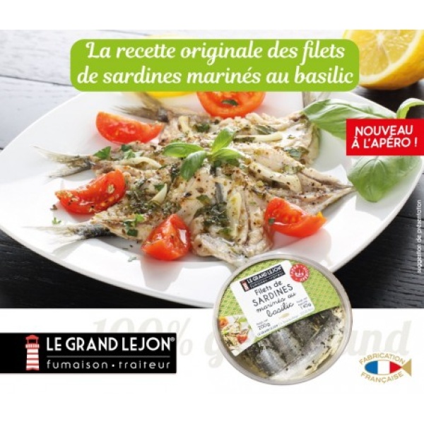 SARDINES MARINÉES AU BASILIC