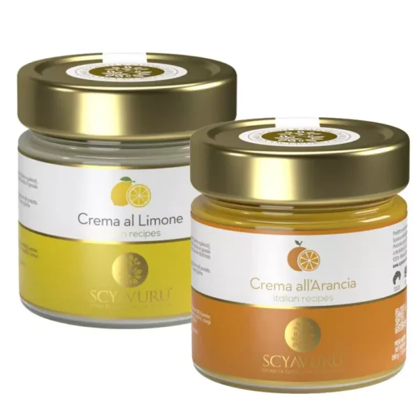 Scyavuru Citrus Spreads Duo: Orange and Lemon spread 200 gr x 2