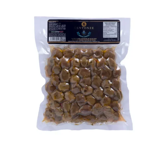 Seasoned Green Olives in Extra Virgin Olive Oil Centonze 520 gr
