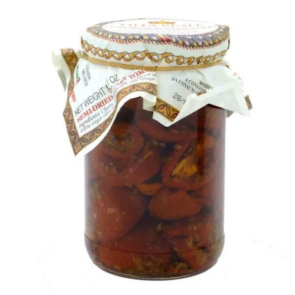Semi-dried seasoned cherry tomato in olive oil 290 gr