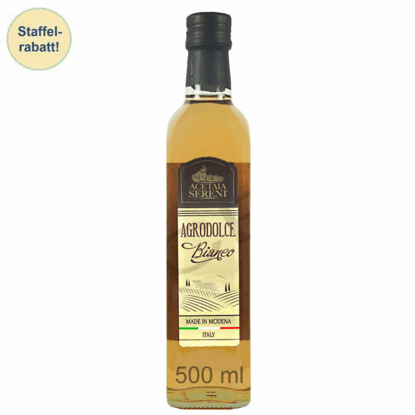 Condimento Agrodolce Bianco 500 ml assaisonnement balsamique blanc - Sereni