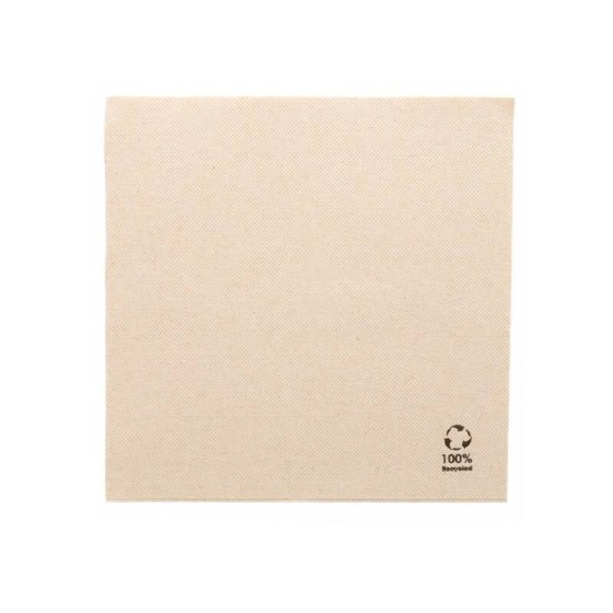 Serviette double point recyclée 39 x 39 cm - par 50