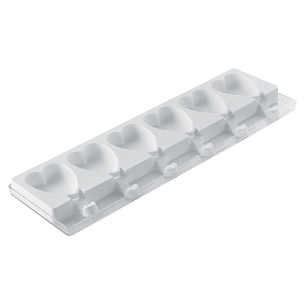Set de 2 moules silicone pour 12 mini cœurs