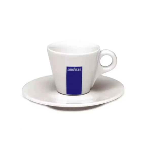 Set of 6 ceramic espresso cups with saucer for Espresso Lavazza