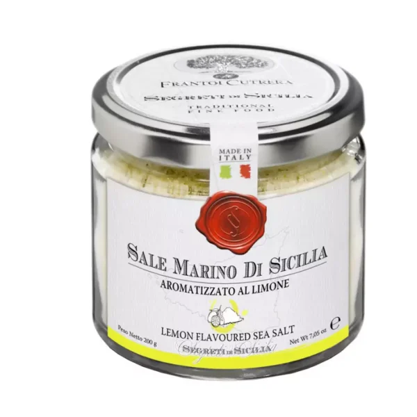 Sicilian Sea Salt flavoured with Lemon 200 gr