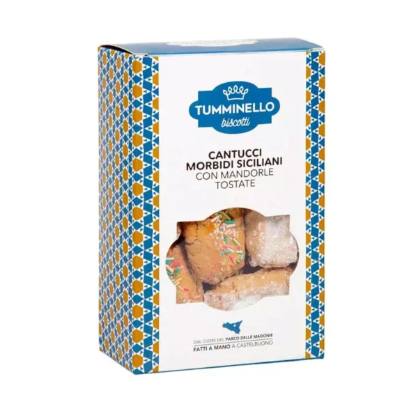 Soft Sicilian Cantucci with Almonds 270 gr