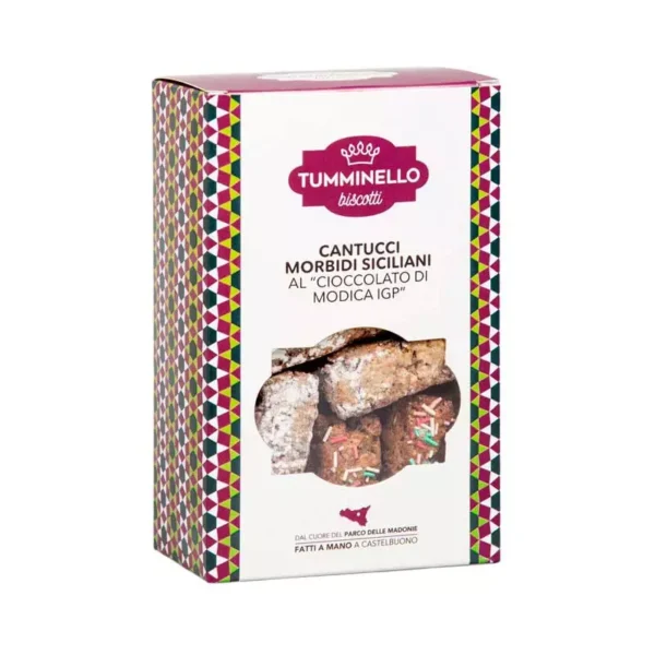 Soft Sicilian Cantucci with Modica IGP Chocolate 270 gr