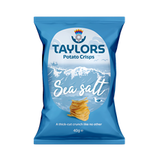 Taylors Crisps Sea Salt 40g (24 Pack)