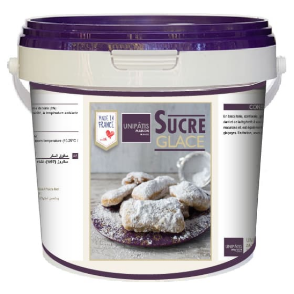 Sucre glace amylacé extra fin
