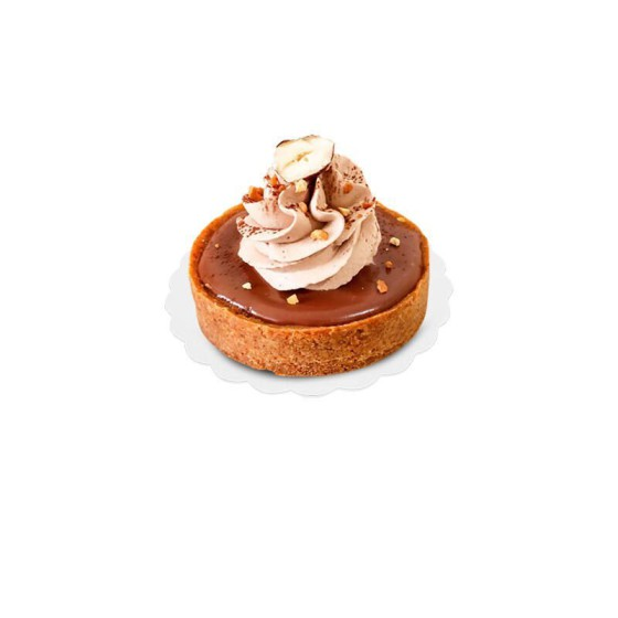 Support carton rond festonné blanc Ø 15 cm - par 250