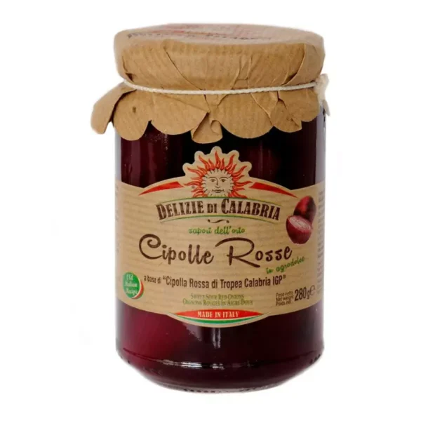Sweet and Sour Red Onions of Tropea PGI 280 gr