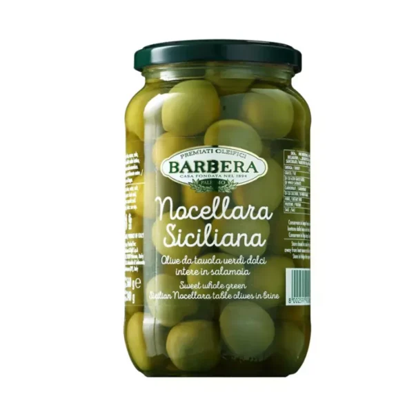 Sweet Green Olives Nocellara Siciliana in Brine 560 gr