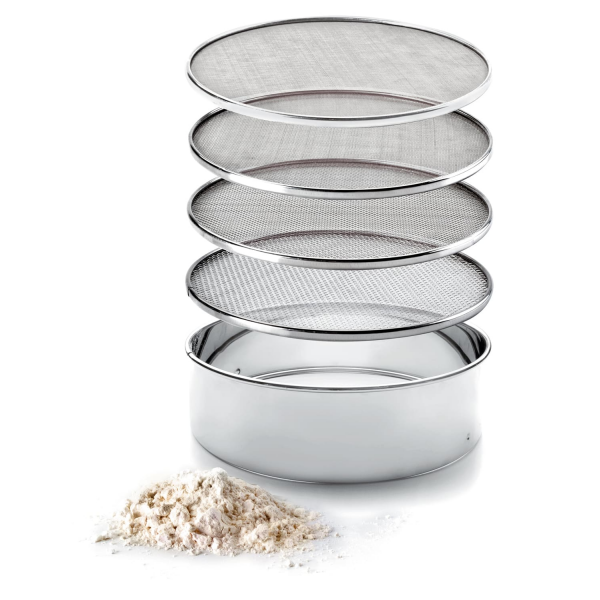 Tamis inox avec 4 toiles interchangeables