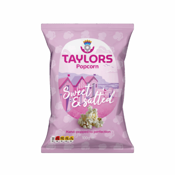 Taylors Sweet & Salted Popcorn 100g (8 Pack)