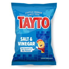 Tayto Salt & Vinegar Crisps 32.5g (32 Pack)
