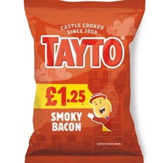 Tayto Smoky Bacon 65g £1.25 (20 Pack)