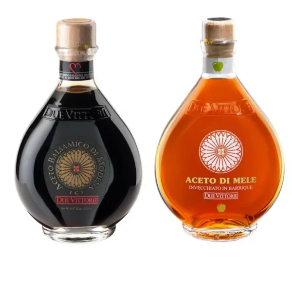The classics Due Vittorie - Oro Balsamic vinegar and Apple 500 ml x 2