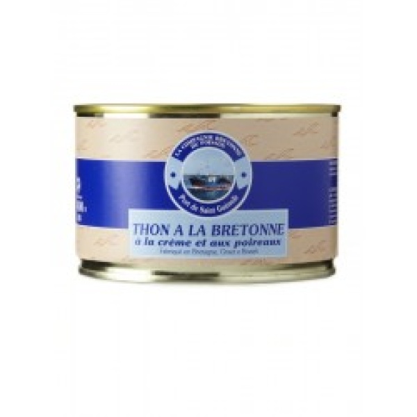 THON À LA BRETONNE À LA CRÈME ET AUX POIREAUX, 400GR