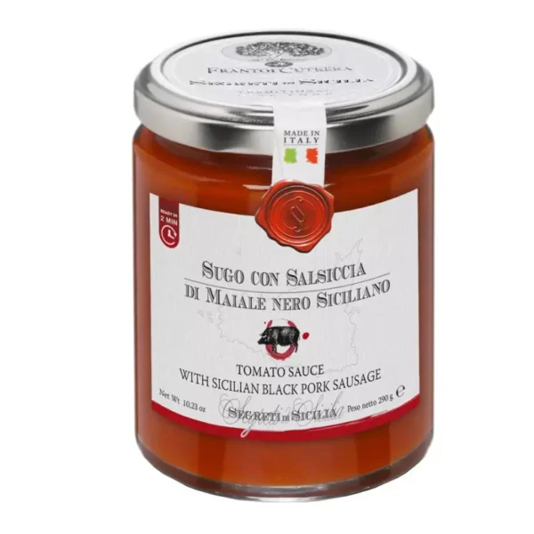 Tomato Sauce with Sicilian black pork sausage 290 gr