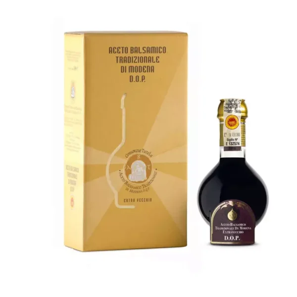 Traditional Balsamic Vinegar of Modena PDO Extravecchio 25 years Gold Box 100 ml