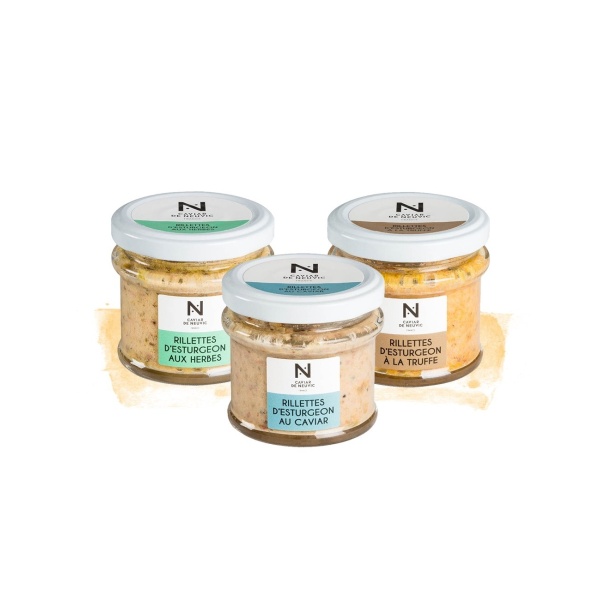 Trio de Rillettes d'esturgeon