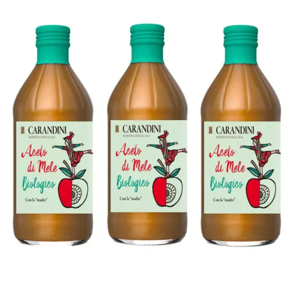 Tris Organic Apple Cider Vinegar with the "Mother" 500 ml x 3