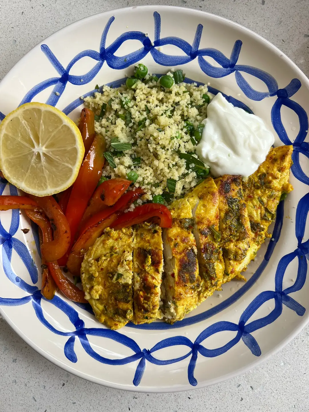 Grilled Moroccan Chicken with Herby Couscous Salad