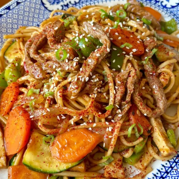 Lemongrass Beef Udon Noodles