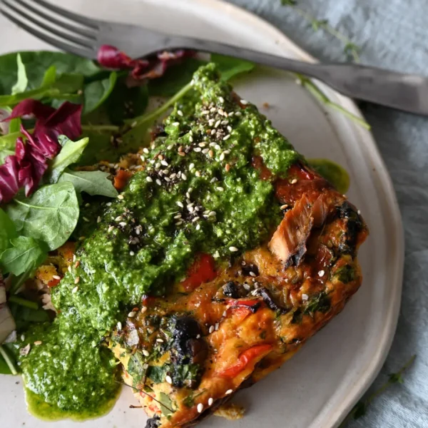 Mackerel and Veggie Quiche