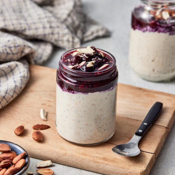 Overnight Oats With Berry Compote