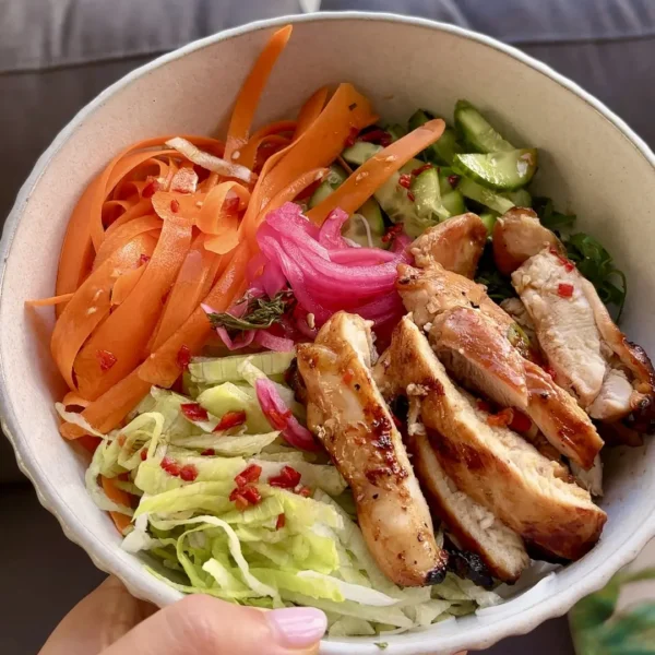Grilled Chicken Rice Vermicelli Salad