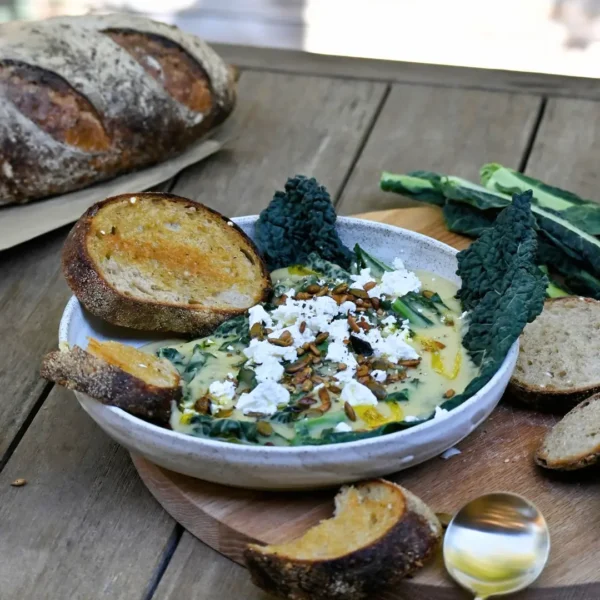White Bean, Potato And Tuscan Kale Soup