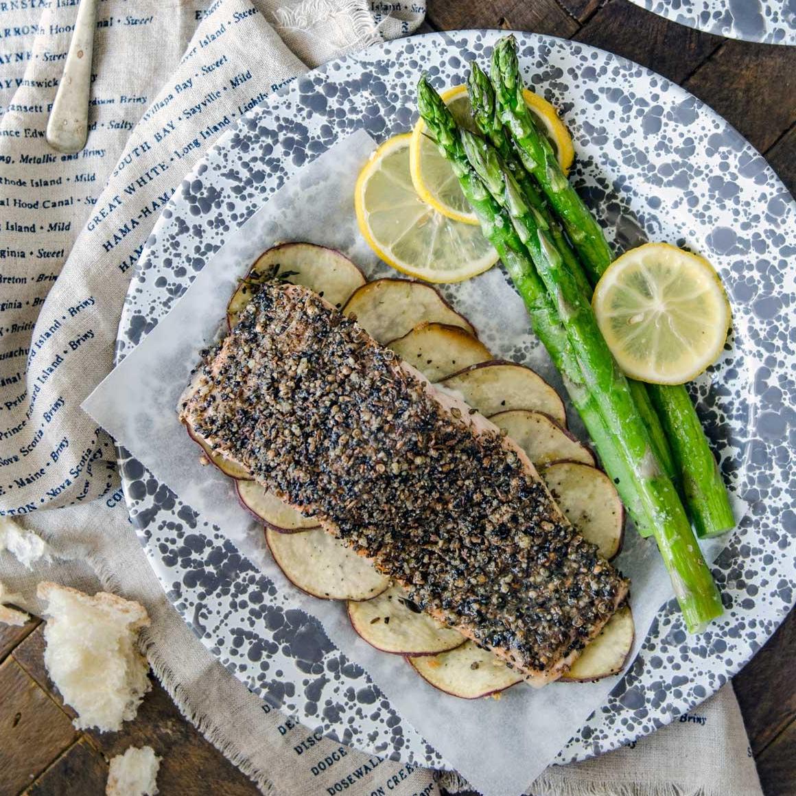 Baked Dukkah Salmon