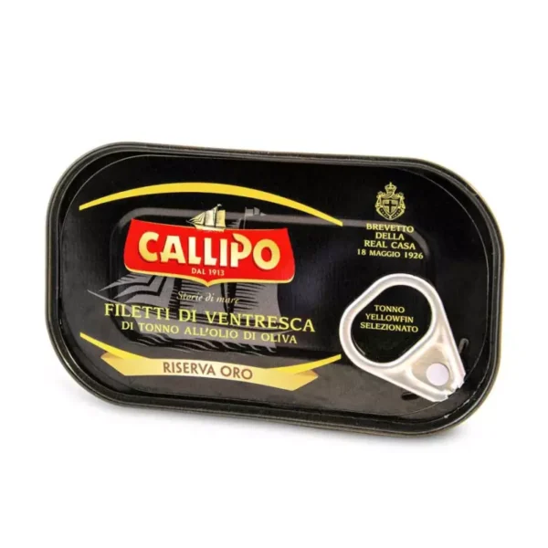 Ventresca Tuna belly fillets in Olive Oil Riserva Oro 125 gr