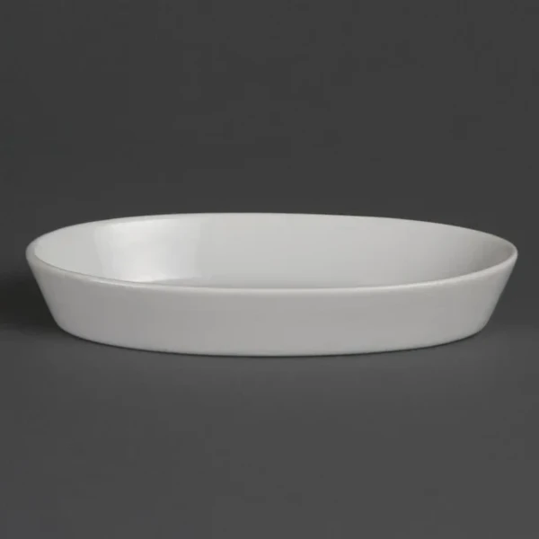 Plats à sole ovales blancs Olympia 195 x 110mm (Lot de 6)