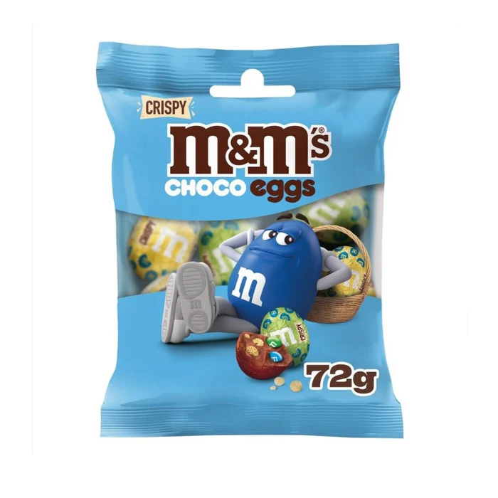 M&M's Crispy Milk Chocolate Chocolate Easter Mini Eggs Bag 72g