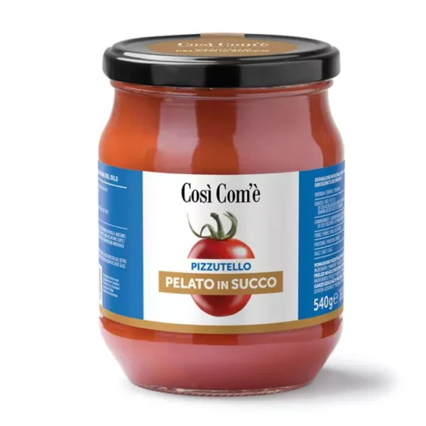 Whole Pizzutello Peeled tomatoes in Juice 540 gr