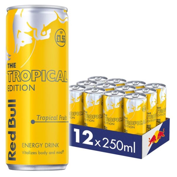 Red Bull Energy Drink Editions Tropical 250ml £1.45 (12 Pack)
