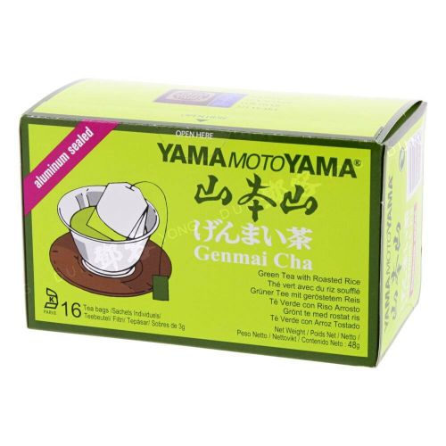 Thé Genmai Cha avec riz rôti 16 sachets (YMY) 48g