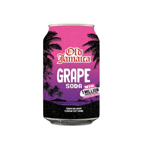 Old Jamaica Grape Soda 330ml 24 Pack