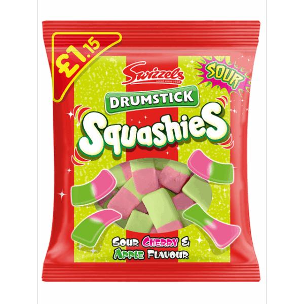 Swizzels Squashies Drumstick Sour 131g £1.15 (12 Pack)