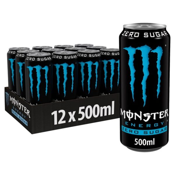 Monster Energy Drink Zero Sugar 500ml £1.55 12 Cans