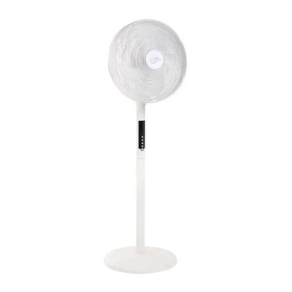 Air-light Ring - Ventilateur Sur Pied & Brasseur D'air Blanc ø40cm 70w Avec Couronne D'éclairage Led Farelek
