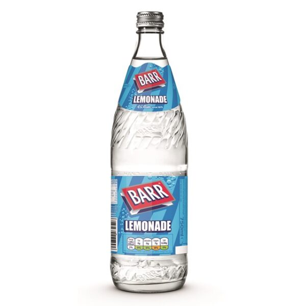 Barrs Lemonade Glass Bottle 750ml (12 PACK)