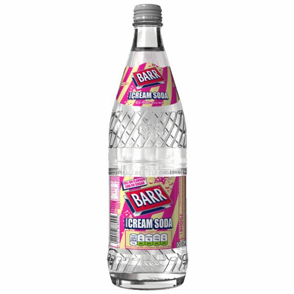 BARRS GLASS 750ml CREAM SODA (12 PACK)