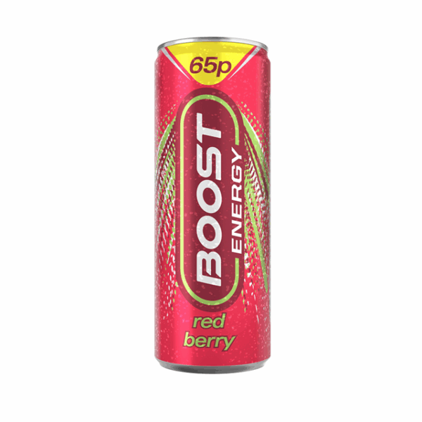 Boost Energy Drink Red Berry 250ml 75p 24 Pack