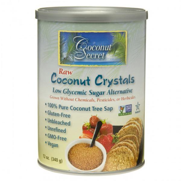 Coconut Secret Cristaux de Noix de Coco Édulcorant Sans Gluten, Végétalien 340g