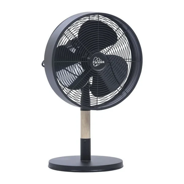 Ventilateur De Table - Florida - 30cm Bois Et Metal - 35w Farelek