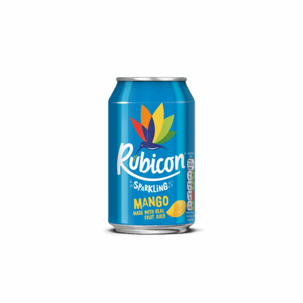 RUBICON SPARKLING MANGO FIZZY DRINK CANS 330ml (24 PACK)